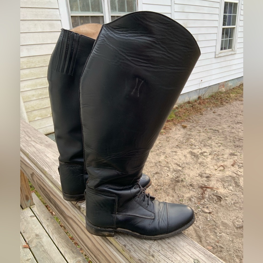 Effingham black plus calf English field boots size 9
